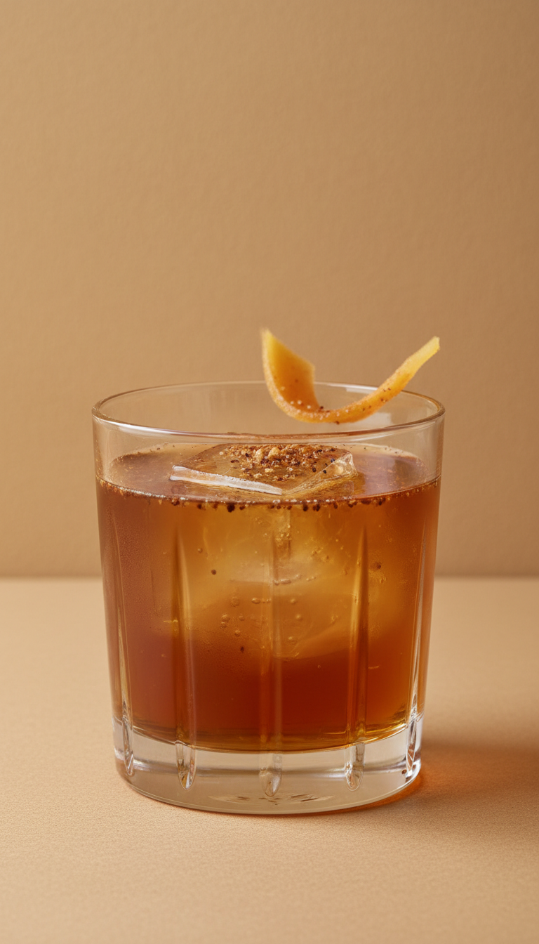 Spiced Papaya Old Fashioned